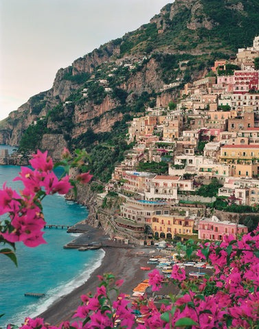 Positano with Flowers